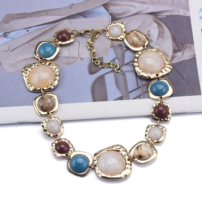 Reina Multicolor Gemstone Necklace