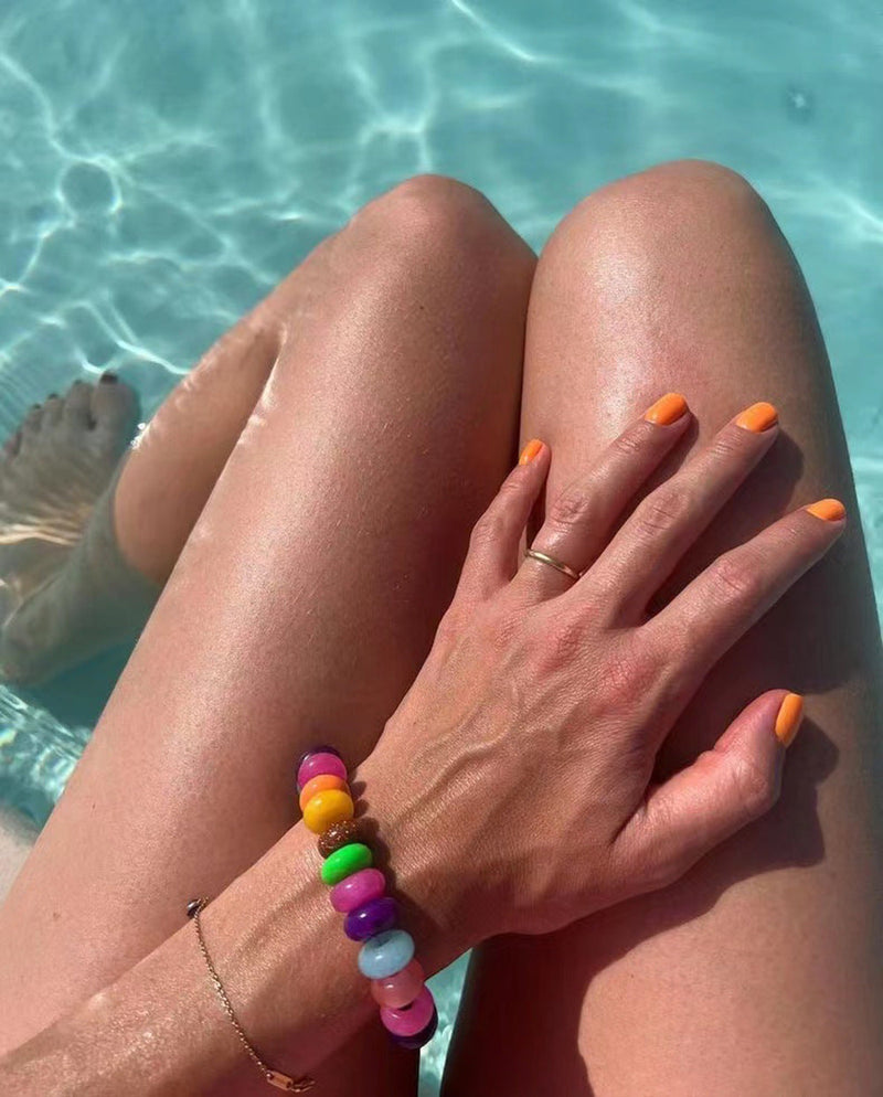 Nova Rainbow Gemstone Bead Bracelet