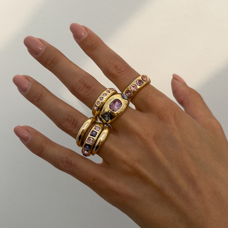 Leia Sculptural Ring Set