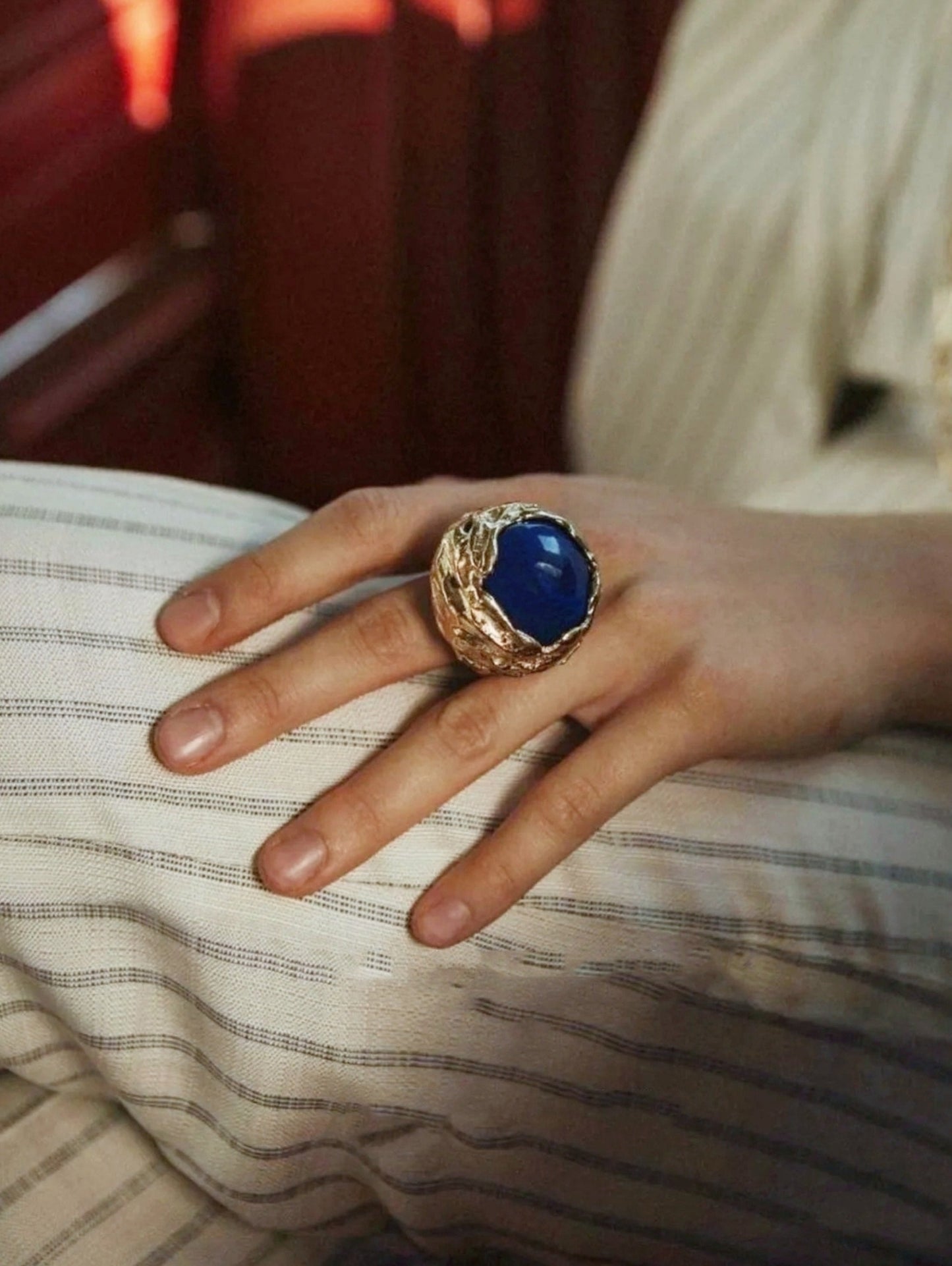 Mila Oversized Gemstone Ring