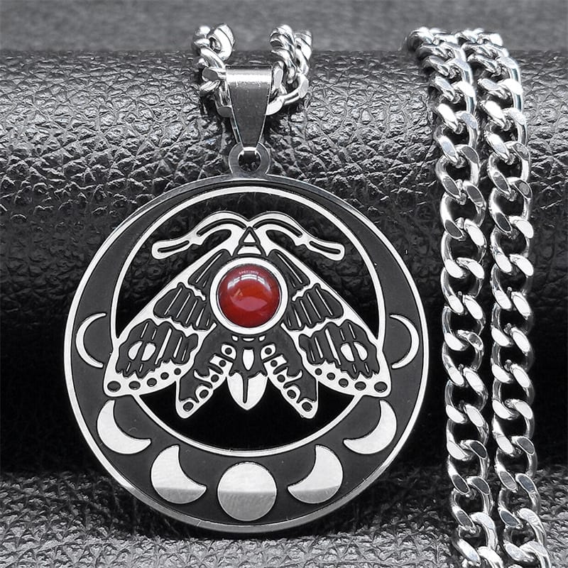 Lunar Moth of Transformation Necklace