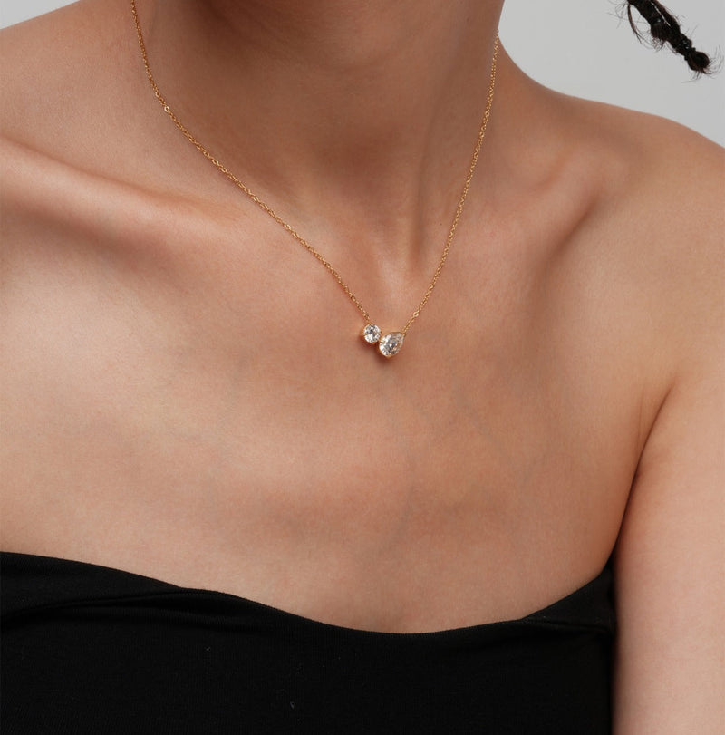 Zaila Double Charm Necklace