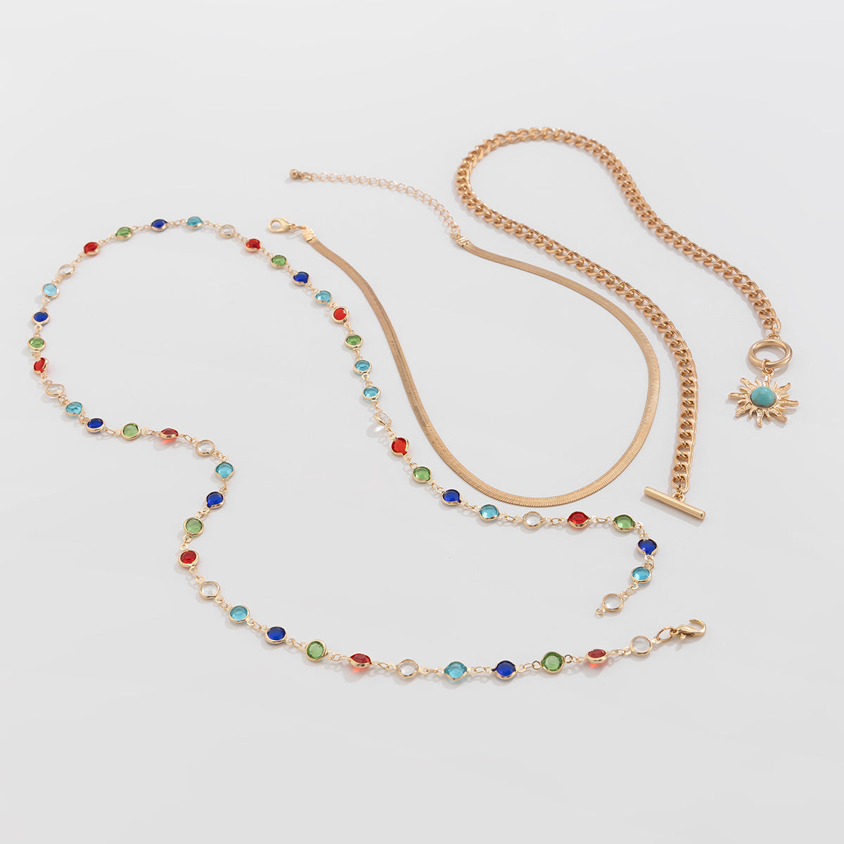 Regina Layered Lariat Necklace Set