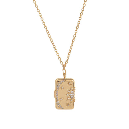 Butterfly Shell Locket Necklace