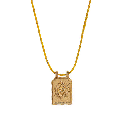 Siyona Cord Charm Necklace