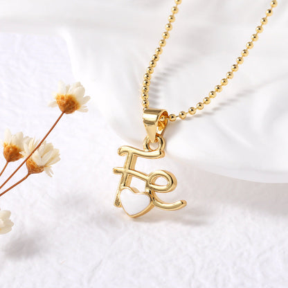 Keaton Enamel Heart Pendant Necklace
