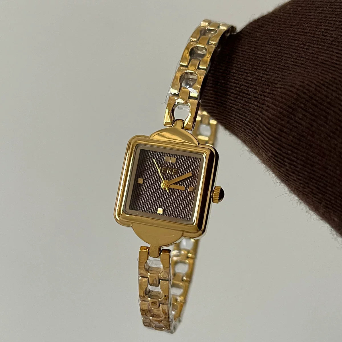 Square Dial Chain Bracelet Watch