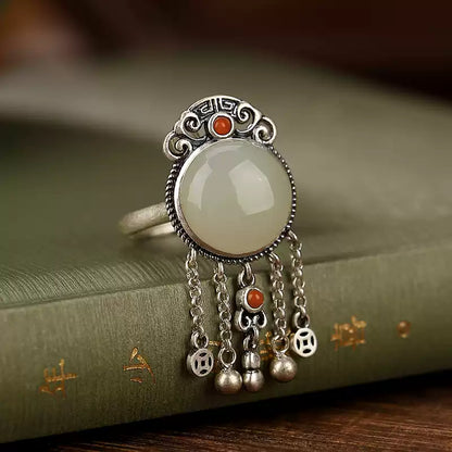 Hetian Jade Statement Ring