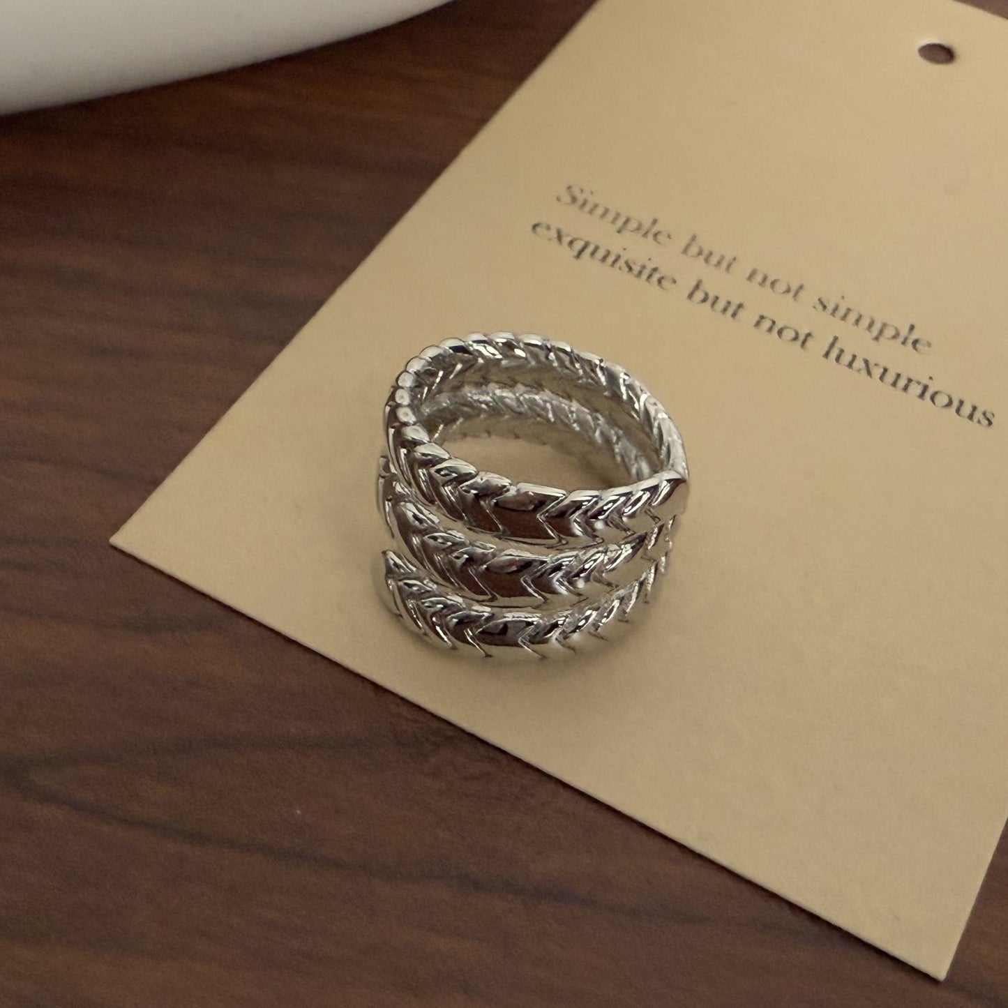 Keaton Sculptural Open Ring