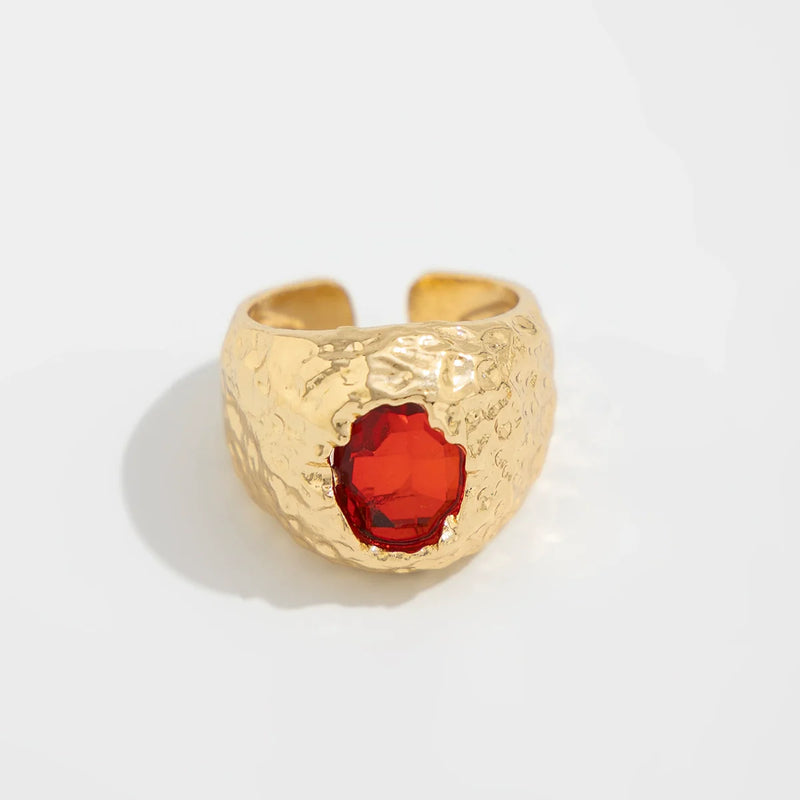 Kaleena Gemstone Open Ring