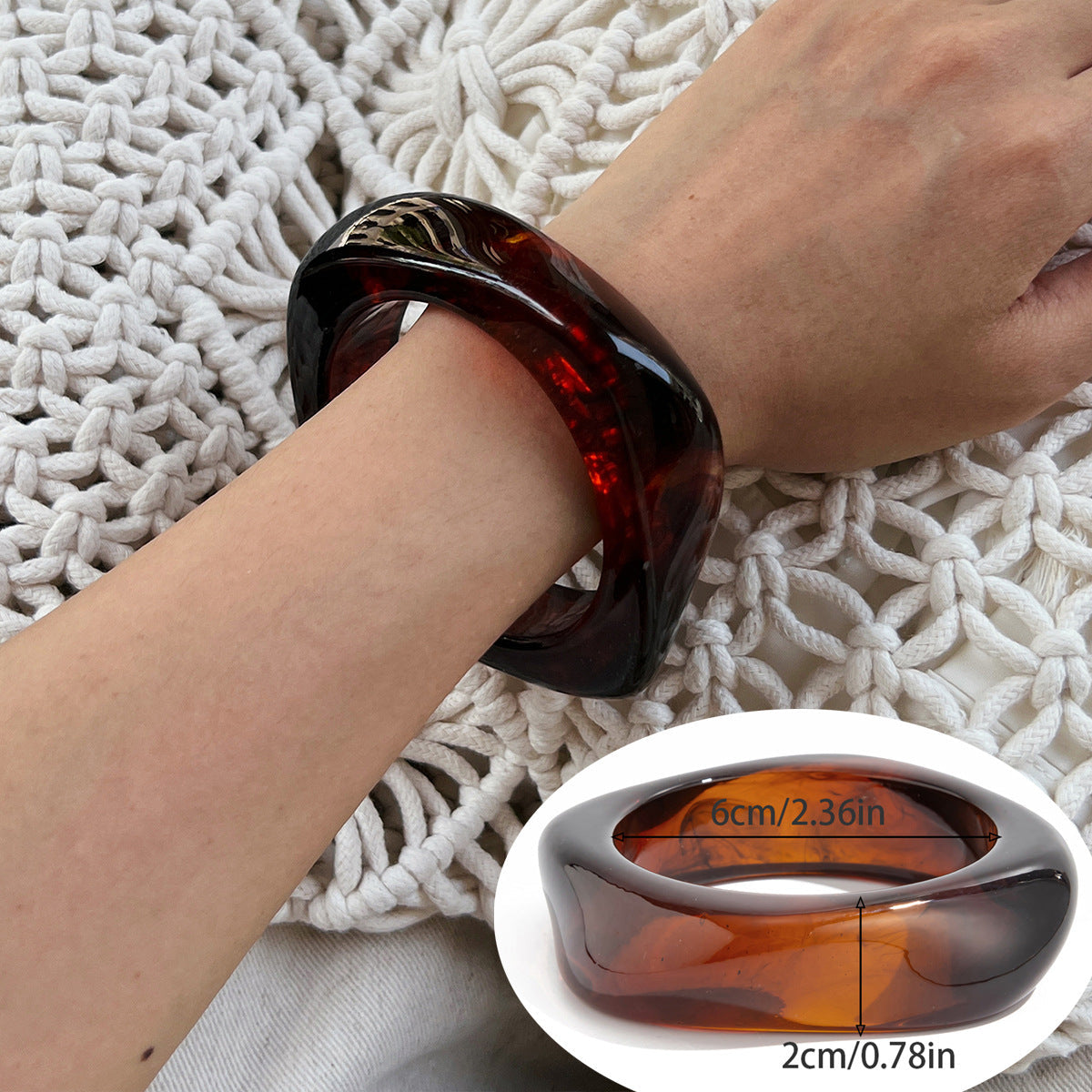 Khali Irregular Smudged Bangle