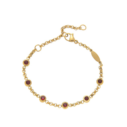 Hasset Minimal Birthstone Bracelet