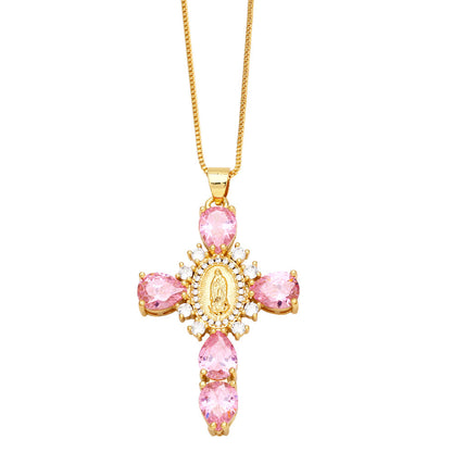 Ianna Madonna Cross Necklace