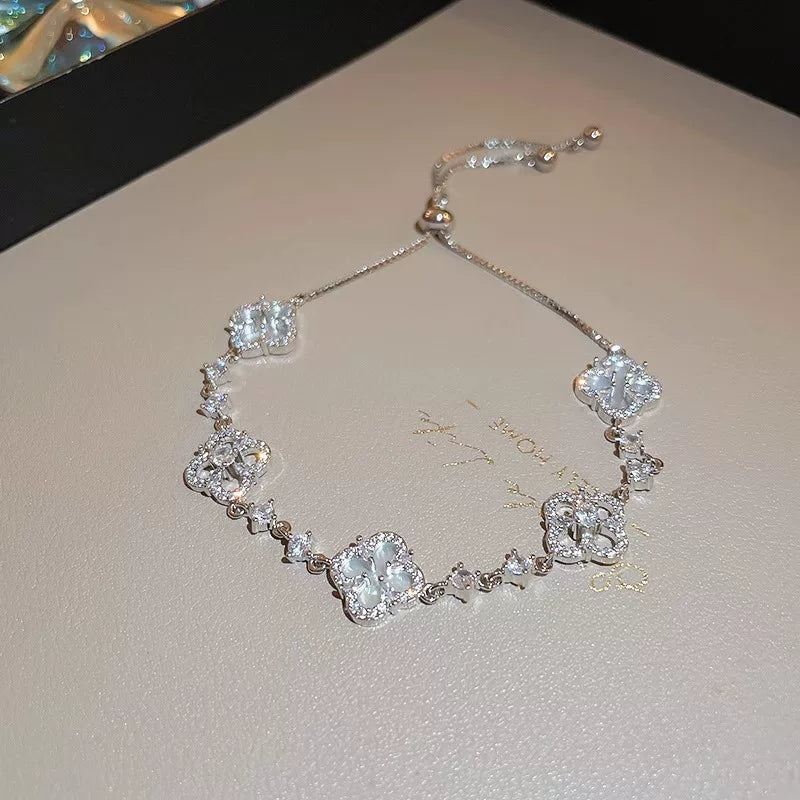 Clover Charm Adjustable Bracelet