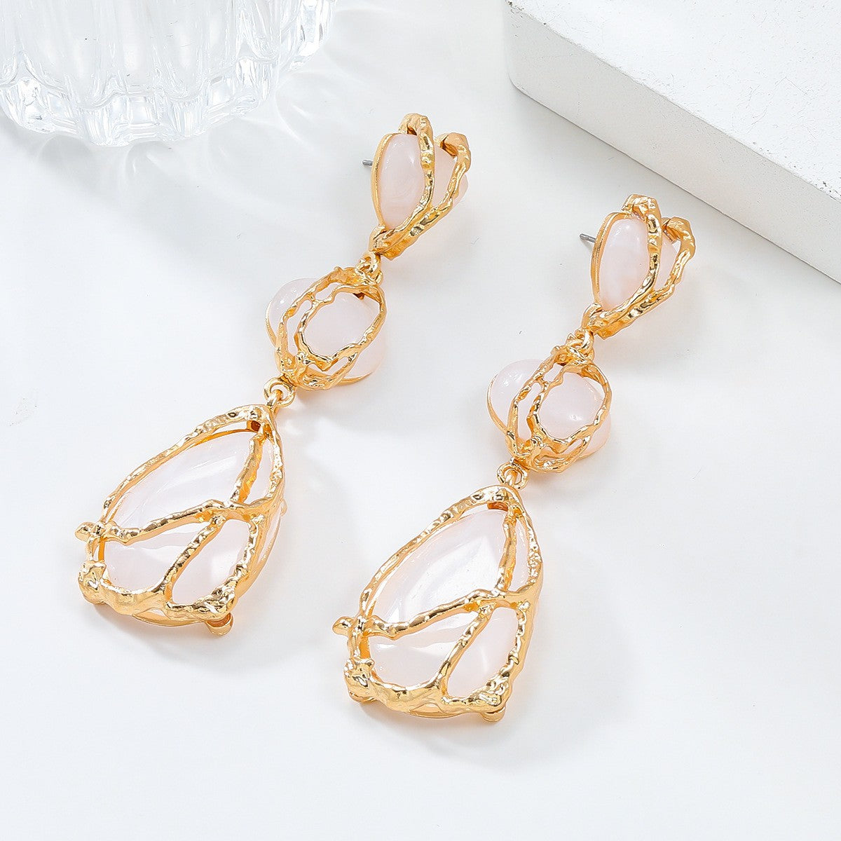 Nayely Geometric Drop Earrings