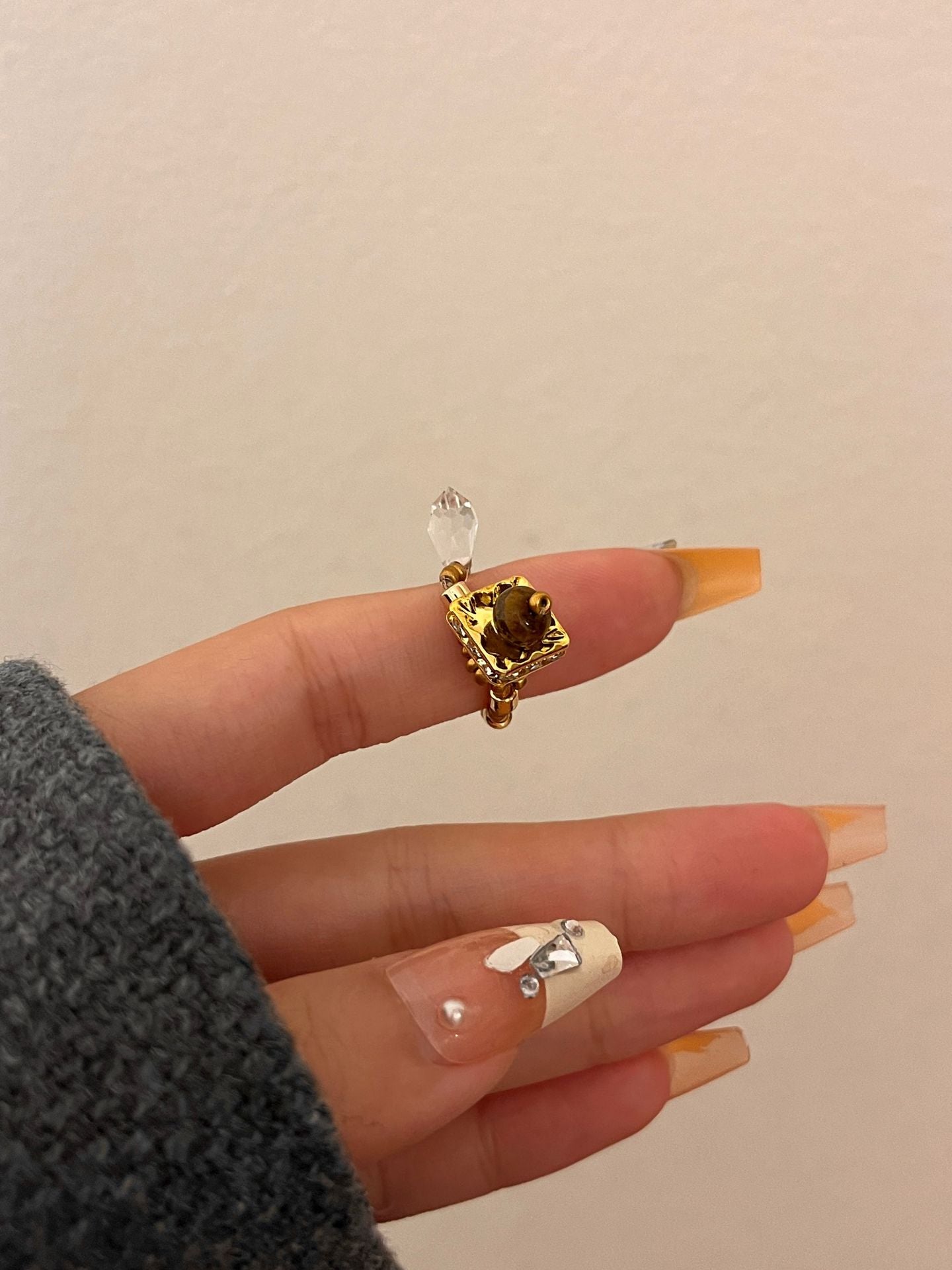 Mayleen Beaded Shell Ring