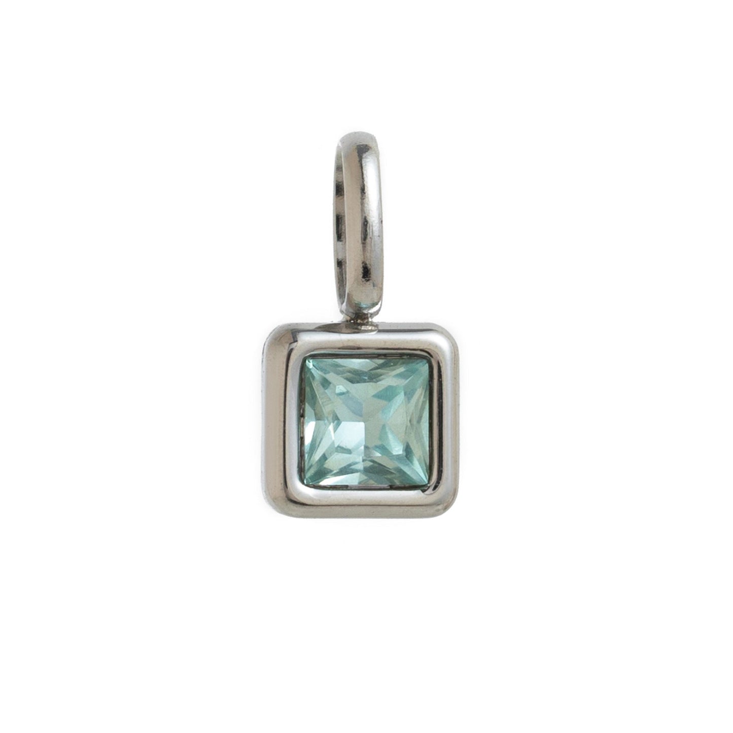 Lotus Birthstone Cube Necklace