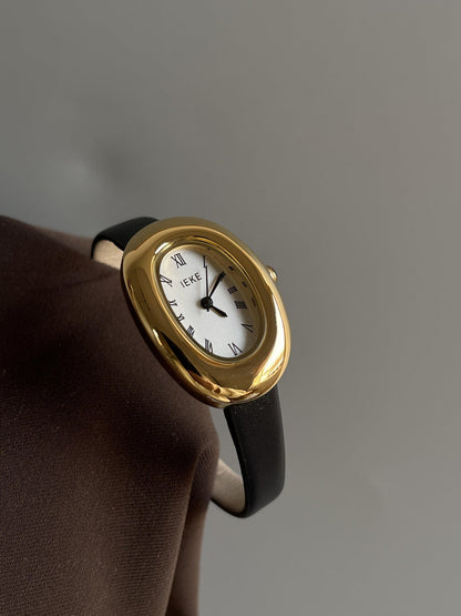 Anorah Diamond Oval Bracelet Watch