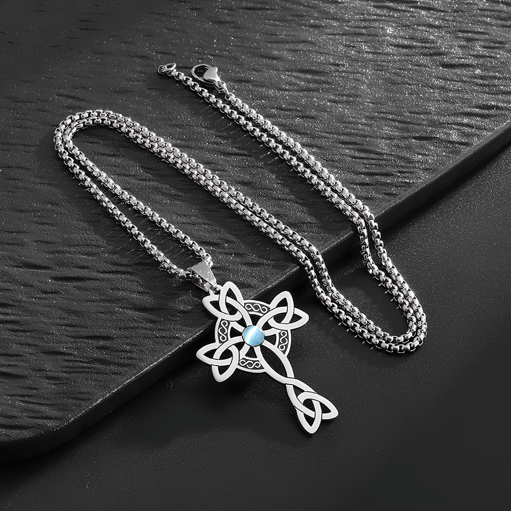 Four Realms Celtic Cross Necklace