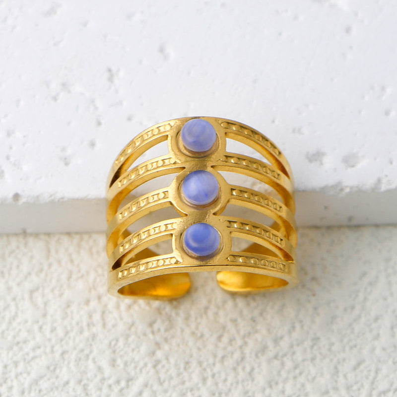 Thais Gold Statement Open Ring