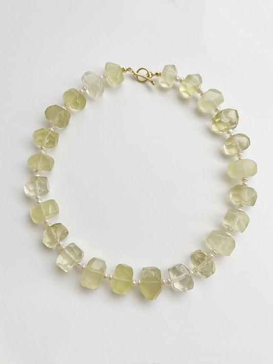 Valentina Large Gemstone Beaded Necklace