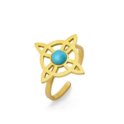 Sacred Witches Knot Bloom Ring