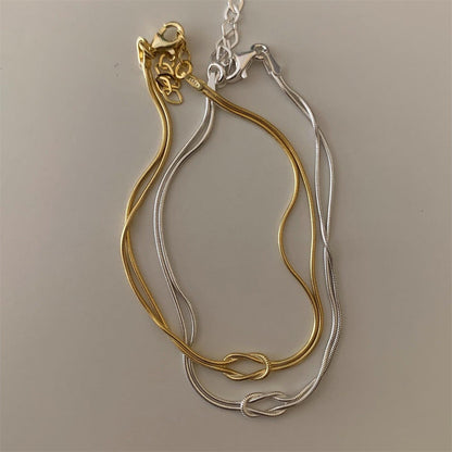 Knot Snake Chain Necklace