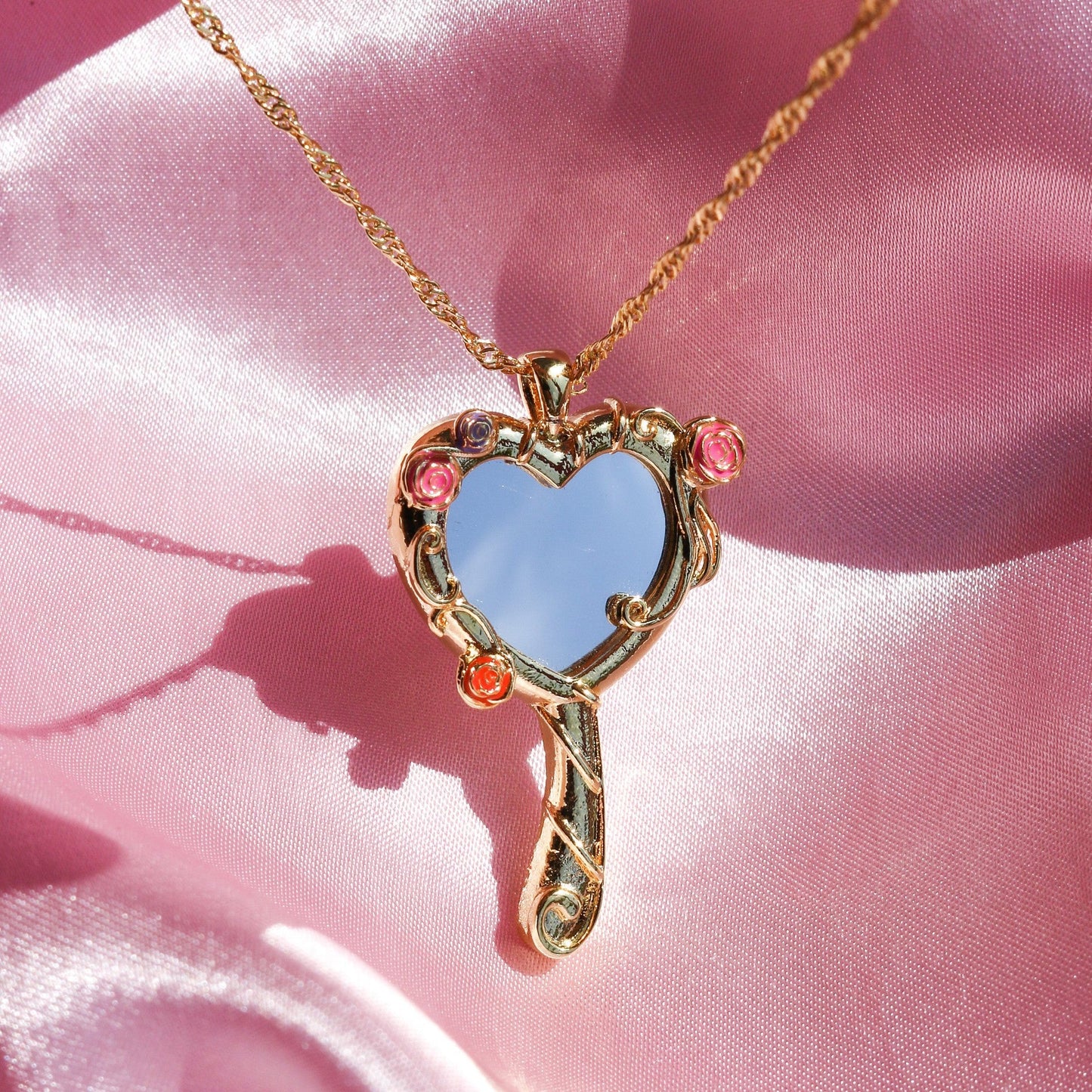 Haily Mirror Pendant Necklace