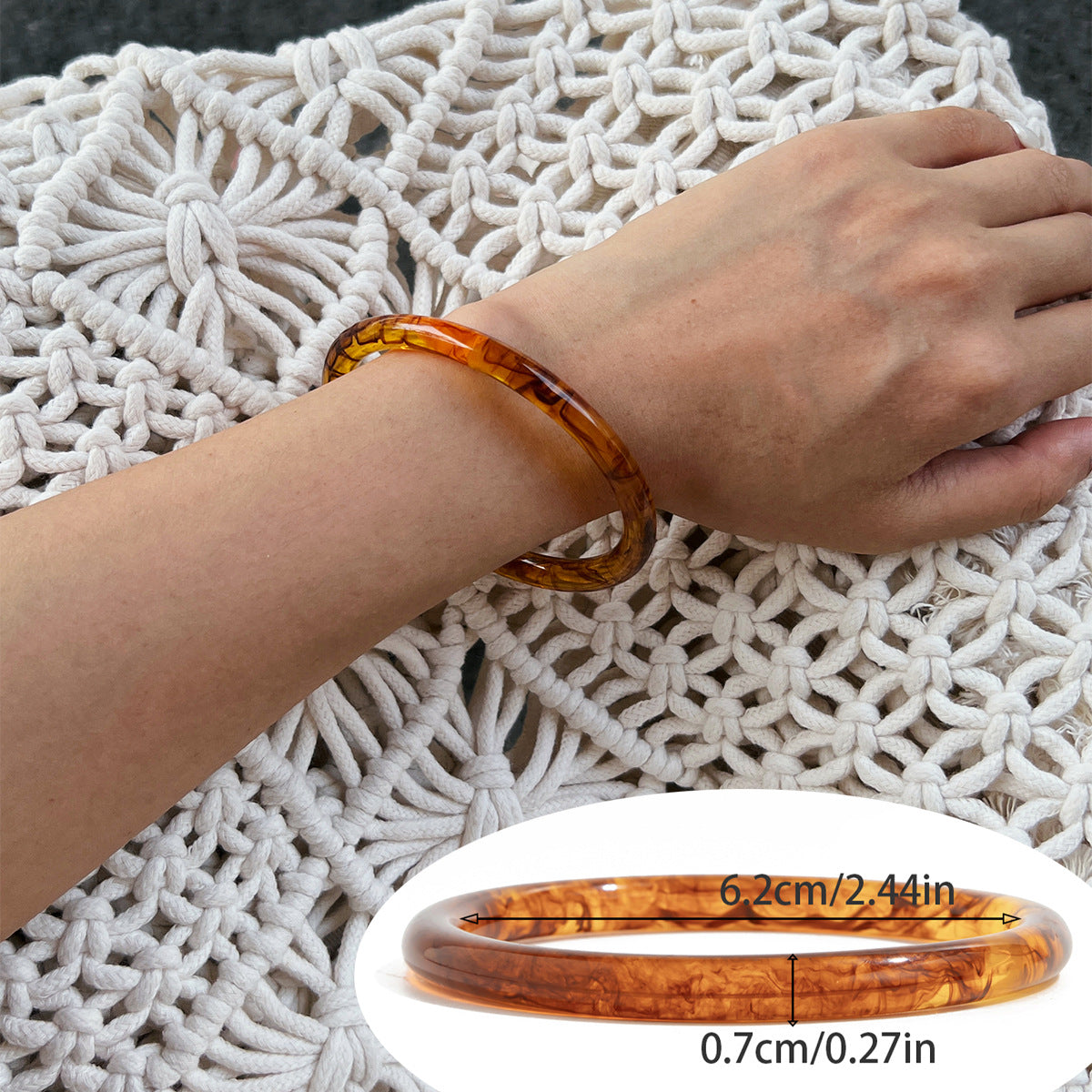 Ivyonna Irregular Resin Bangle