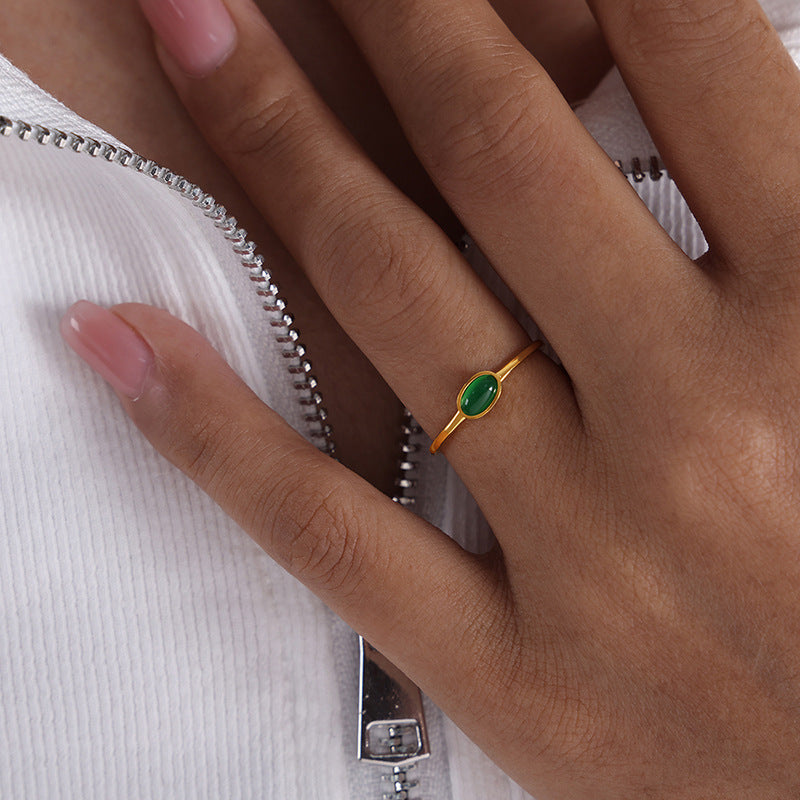 Karena Adjustable Gemstone Ring
