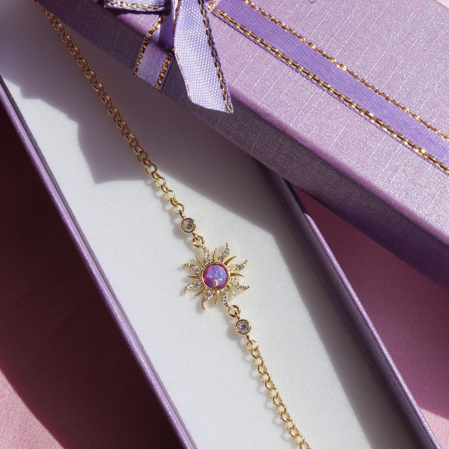 Aariyah Opal Zirconia Pendant Necklace
