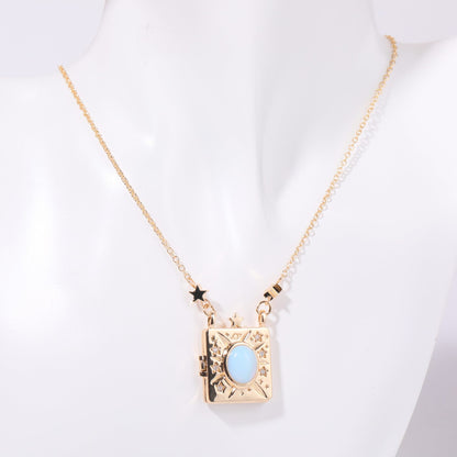 Butterfly Shell Locket Necklace