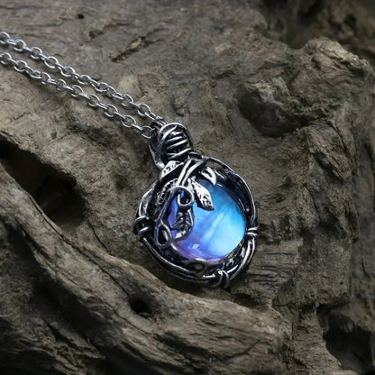 Affaire Du Coeur Pendant With Midnight Blue Enamel