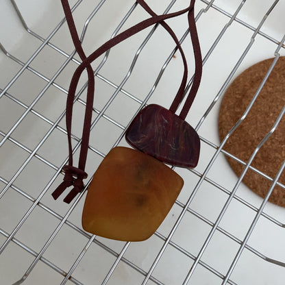 Remmi Abstract Resin Necklace