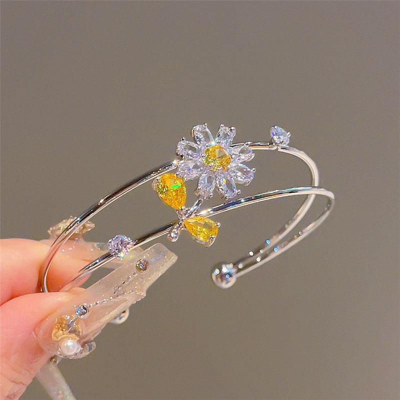 September Bloom Bangle Bracelet