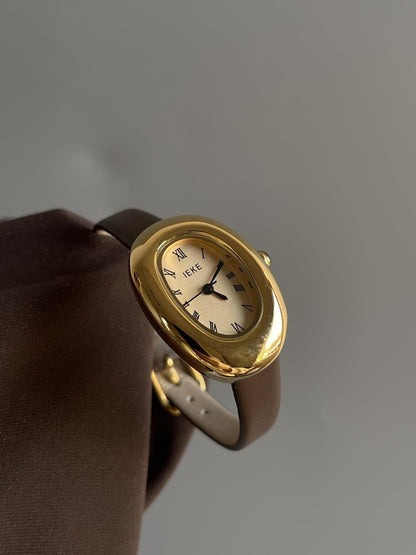 Anorah Diamond Oval Bracelet Watch