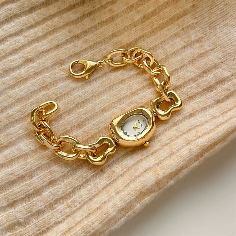 Irregular Chain Link Bracelet Watch