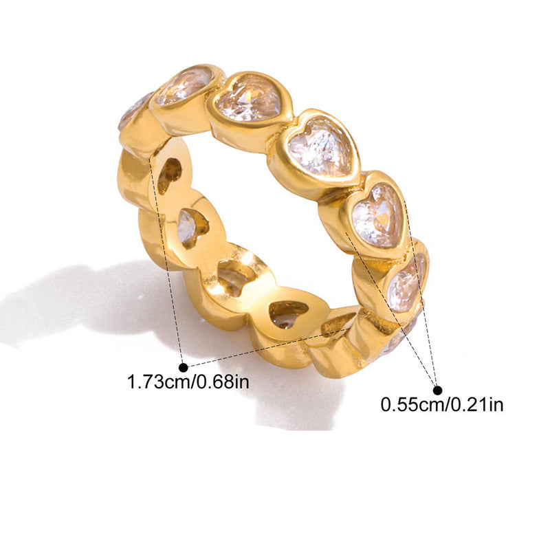 Nomi Heart Stacking Rings