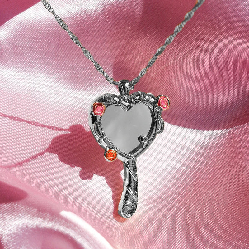 Haily Mirror Pendant Necklace