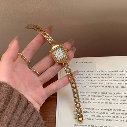 Square Dial Chain Bracelet Watch