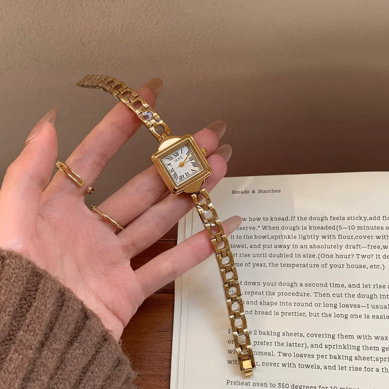 Square Dial Chain Bracelet Watch