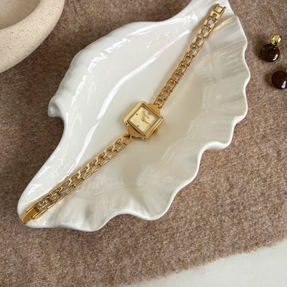 Square Dial Chain Bracelet Watch