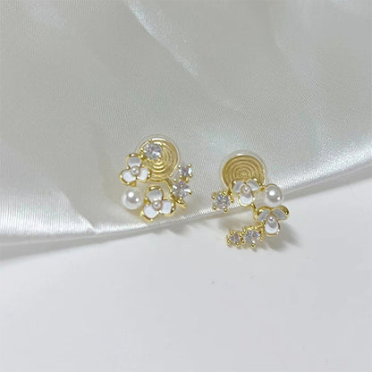 Harlan Camellia Pearl Earrings