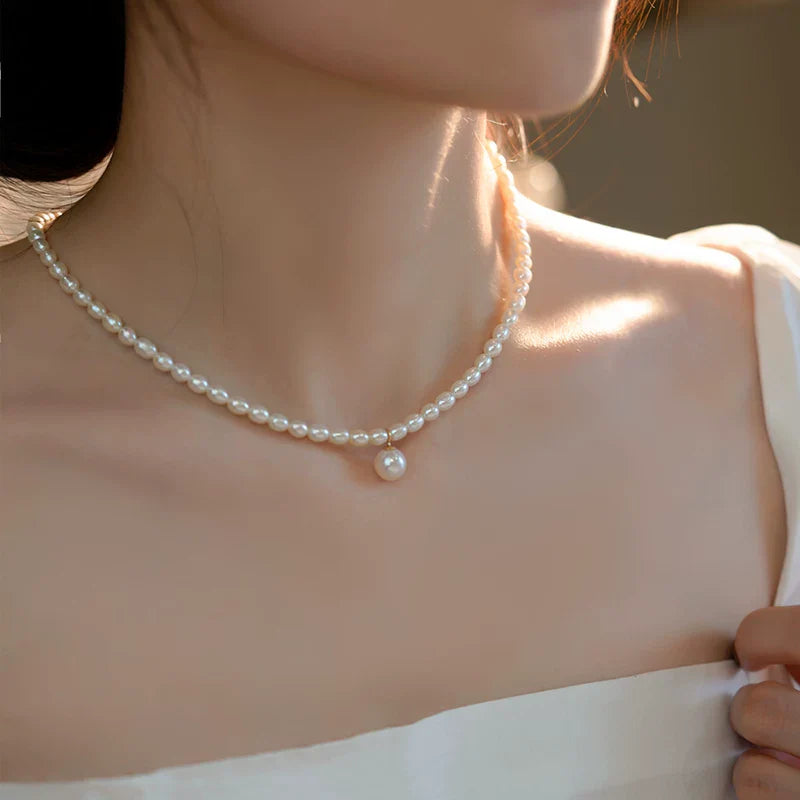Freshwater Pearl Sterling Silver Necklace