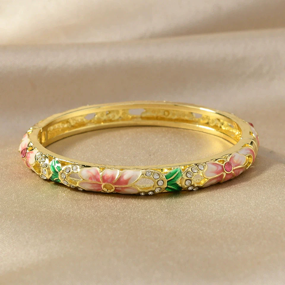 Rosalie Enamel Bangle
