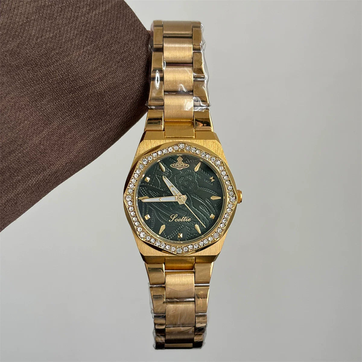 Embossed Dial Bracelet Watch