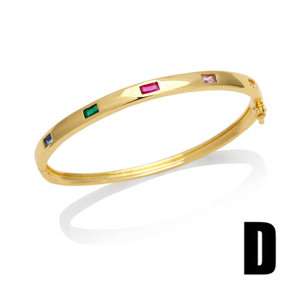 Bralynn Geometric Zircon Bangle