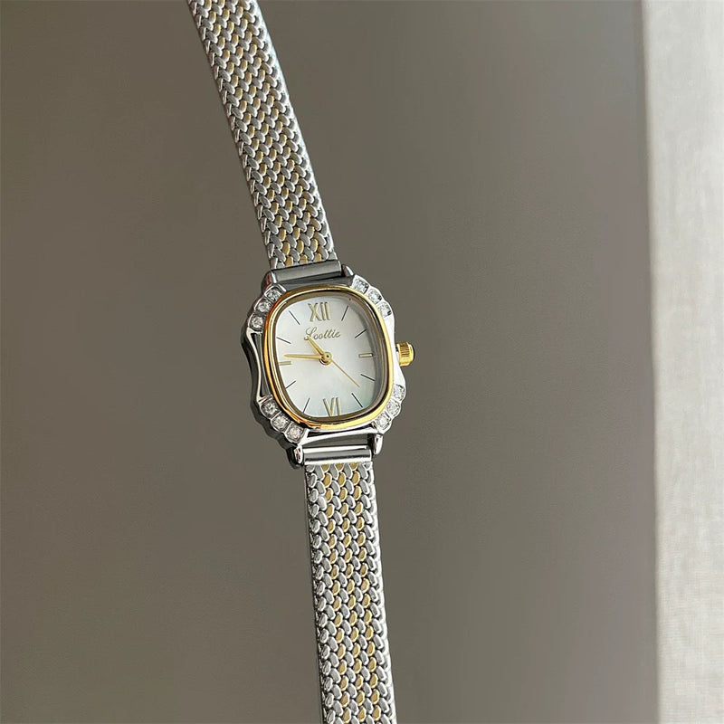 Mother-of-pearl Square Bracelet Watch