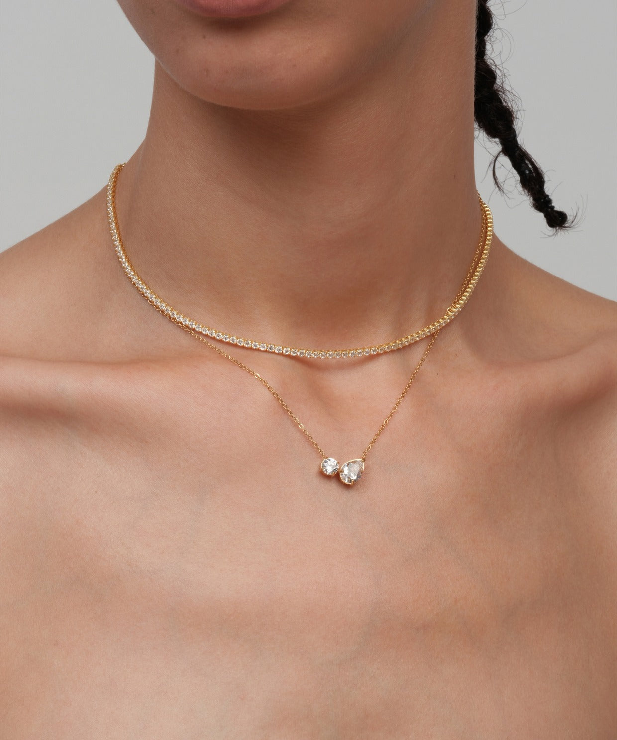 Zaila Double Charm Necklace