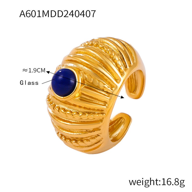 Hallee Geometric Inlay Ring